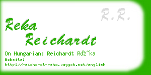 reka reichardt business card